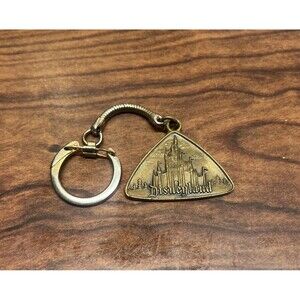 Vintage 60’s Disneyland Theme Amusement Park California Rides Keychain Key Ring